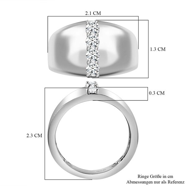 Moissanit Ring - 0,43 ct. image number 7