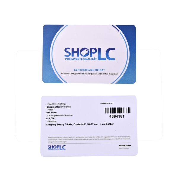 AA amerikanischer, nat&uuml;rlicher Sleeping Beauty T&uuml;rkis-Anh&auml;nger mit Kette, 50 cm - 6,88 ct. image number 7