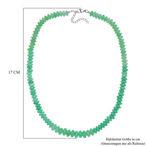 Gr&uuml;ne Aventurin Halskette, 45 cm - 220 ct. image number 5