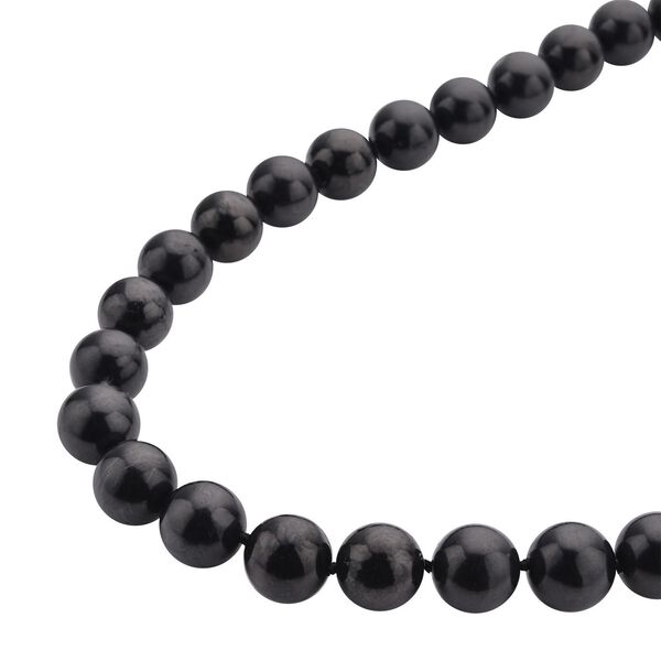 Runde Schungit-Perlen-Halskette - 446,55 ct. image number 3