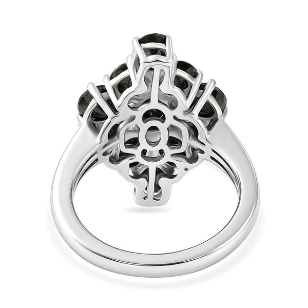 2er-Set Elite Schungit-Ring und Anh&auml;nger, 925 Silber platiniert ca. 4.67 ct image number 5