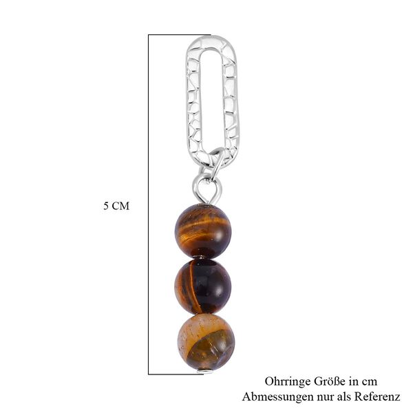 Tigerauge Ohrringe - 25 ct. image number 6