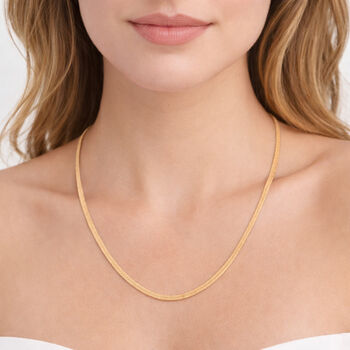 Seidige Fischgr&auml;ten-Gliederkette, 45cm