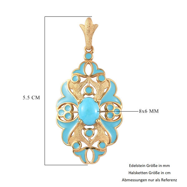 Natürlicher Sleeping Beauty Türkis-Anhänger - 1,05 ct. image number 5