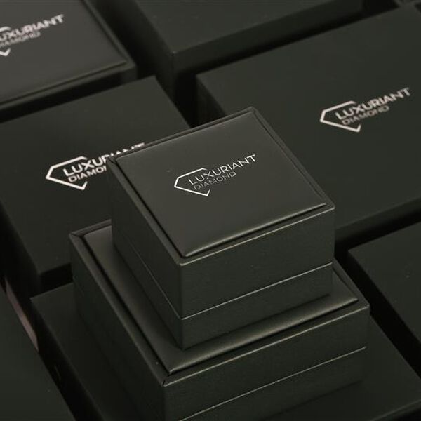 LUXURIANT SGL zertifizierte VS-GH Labor Diamant Ohrringe, 925 Silber vergoldet - 0,50 ct. image number 6