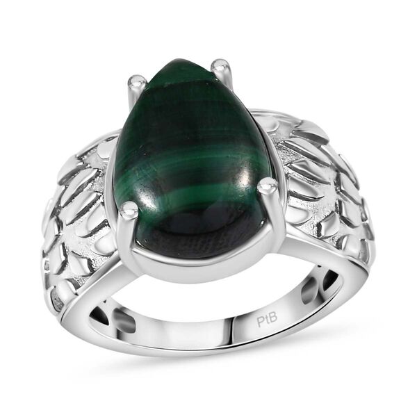 Malachit Ring Messing (Größe 16.00) ca. 6,73 ct image number 4