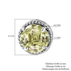 Natürlicher Peridot Ohrstecker 925 Silber rhodiniert ca. 1,23 ct image number 4