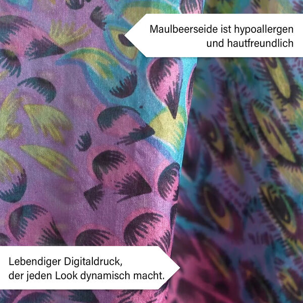 LA MAREY - 
Chiffonschal aus 100% Maulbeerseide in Multicolor image number 3