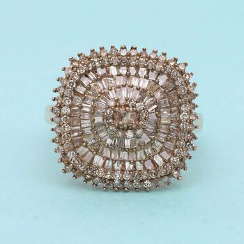 Nat&uuml;rlicher Champagner-Diamant-Ring  - 1 ct.