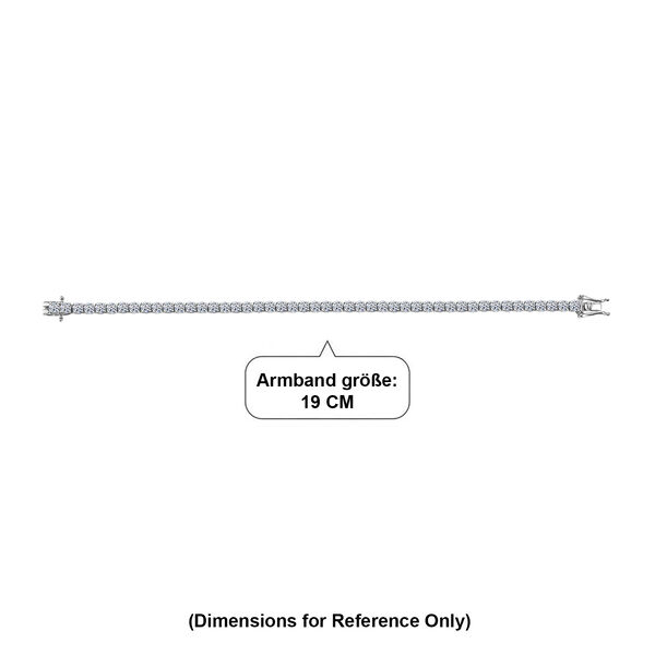LUXURIANT DIAMOND - Lab Grown Diamant SI-GH Armband ca. 20 cm 925 Silber Rhodiniert ca. 10.51 ct image number 4