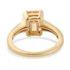 Citrin Solitär Ring 925 Silber vergoldet (Größe 16.00) ca. 1,49 ct image number 5