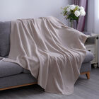 Fleecedecke mit Pferdenaht, Größe: 130x170 cm, Beige