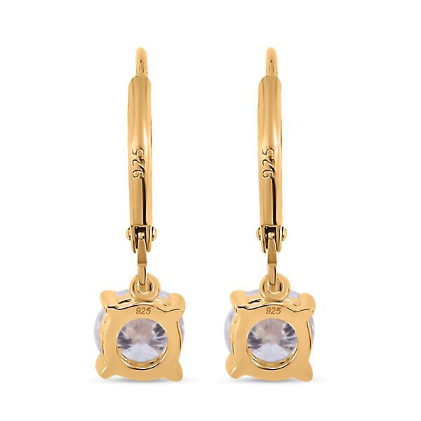 EF Moissanit Ohrhänger in Silber mit Gelbgold Vermeil - 1,56 ct. image number 3