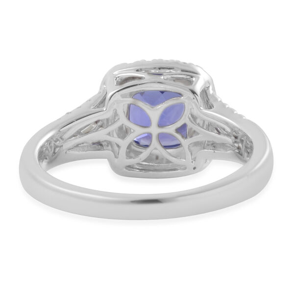 RHAPSODY AAAA Tansanit und Diamant VS E-F Ring 950 Platin  ca. 2,10 ct image number 3