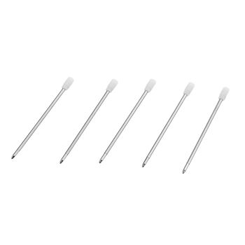 LIVMORE 5er-Set Kugelschreibern mit Glitzerfolie und Touchspitze, 14x1cm, Metall