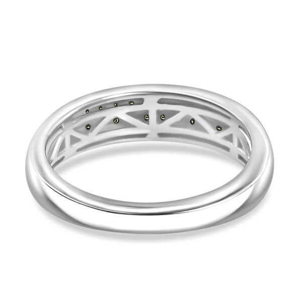 D'Joy Grüner Diamant Ring 925 Silber rhodiniert (Größe 16.00) ca. 0,10 ct image number 5