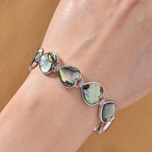 Abalone Muschel Armband cca. 19 cm mit 2.5 cm extender, Reine Legierung image number 1