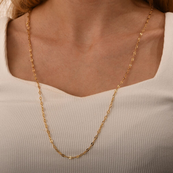 Diamantgeschliffene Kabelkette 75 cm image number 2