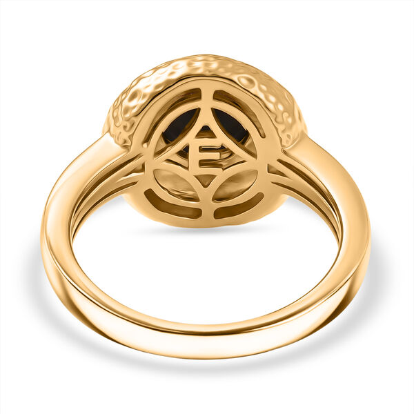 EverTrue AA schwarzer Glasachat Ring - 1,82 ct. image number 5