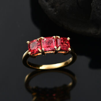 Labor Padparadscha Saphir Ring - 2,88 ct.