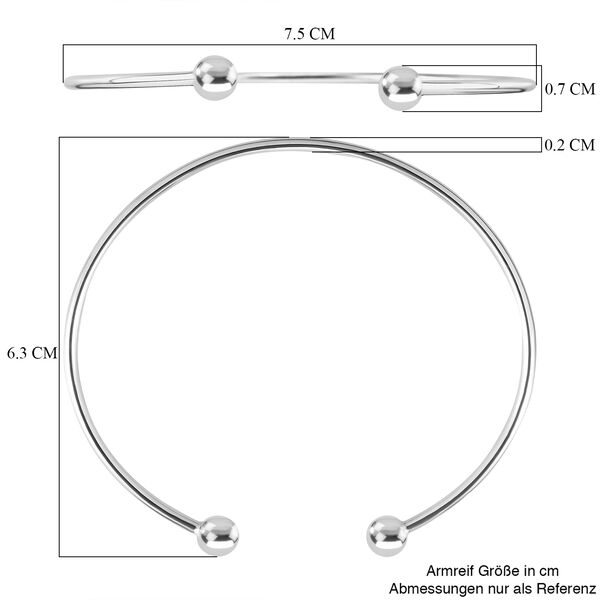 925 Silber Armreif, ca. 19 cm ca. 3,06g image number 5