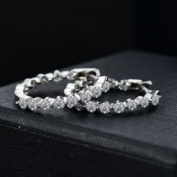 LUXURIANT SGL zertifizierte SI-GH Labor Diamant Ohrringe - 1 ct. image number 2