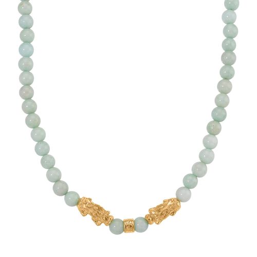 Mehrfarbiger Amazonit Halskette ca. 45 cm Standard gelb vergoldet ca. 250,00 ct. image number 0