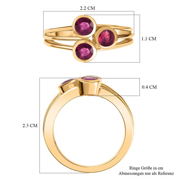 Afrikanischer Rubin Ring, ca. 1,26 ct. image number 7