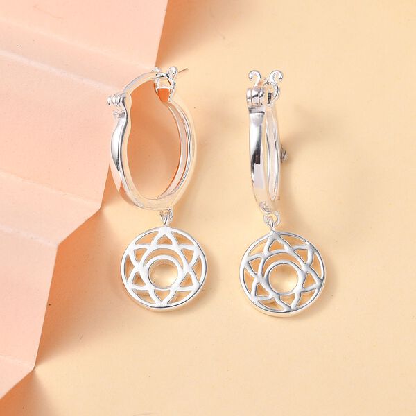 Hexagramm Ohrringe in 925 Silber image number 2