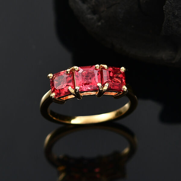 Labor Padparadscha Saphir Ring - 2,88 ct. image number 2