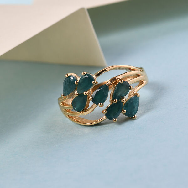 Grandidierit Ring 925 Silber vergoldet  ca. 1,48 ct image number 2