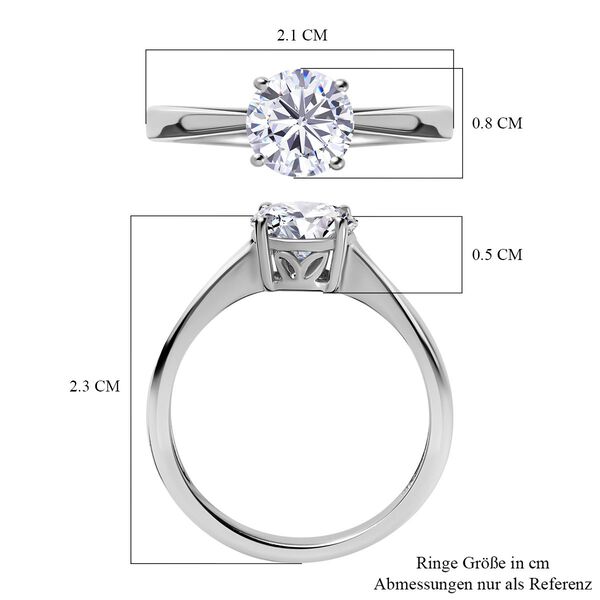 Moissanit Ring - 1,13 ct. image number 5