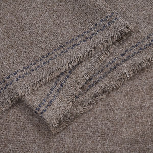 Gewebter Schal mit Fransen, Dunkelgrau image number 4