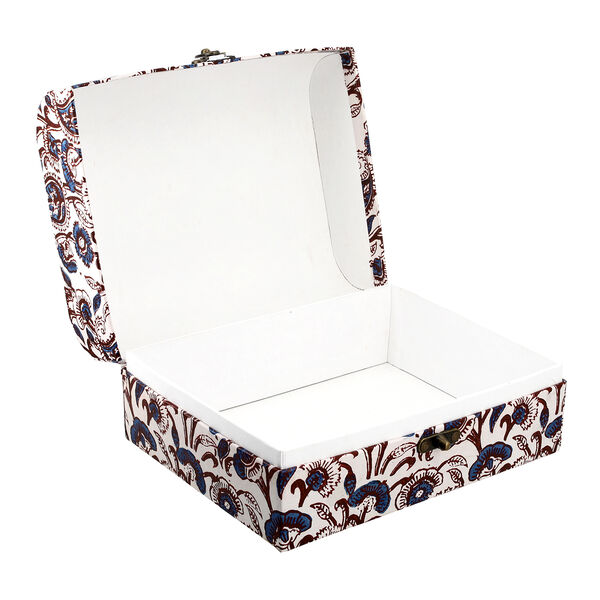 2er-Set Damask Bedruckte Schatztruhe, Blumen image number 6