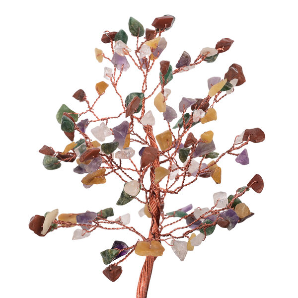 "Seven Chakra Backflow Incense Burner With  Crystal Tree Back Flow Incense Holder With 30 Incense Cones Size:- 18 X 10 X 20 Cms Color- Multi " image number 6