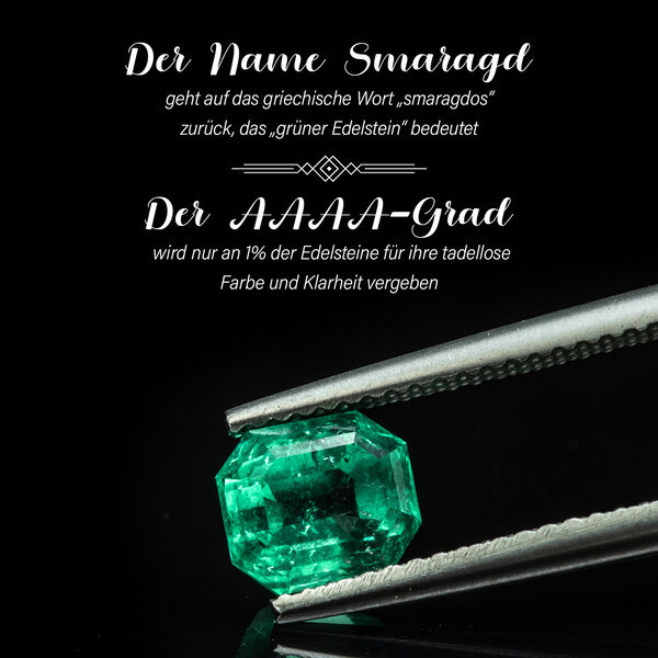 AAAA Kagem sambischer Smaragd und Diamant Ring in 585 Gold - 0,88 ct. image number 4