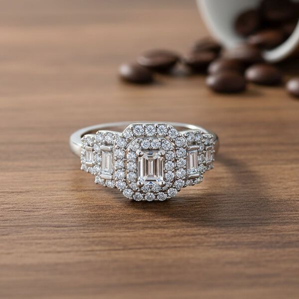 LUXURIANT SGL zertifizierter VS-EF Labor Diamant Ring - 1 ct. image number 1