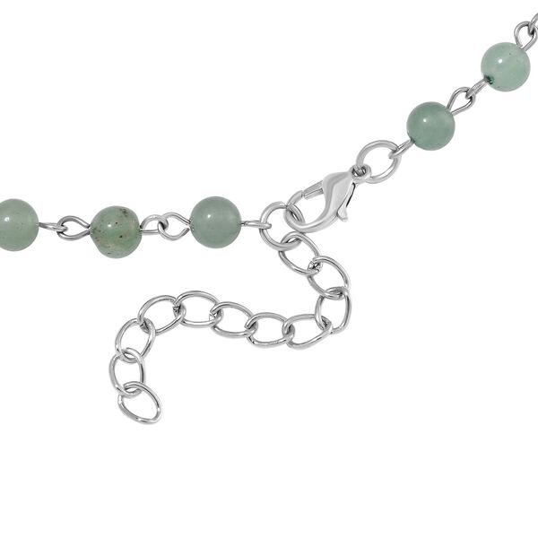 Grüner Aventurin Halskette ca. 45 cm ca. 85.00 ct image number 3