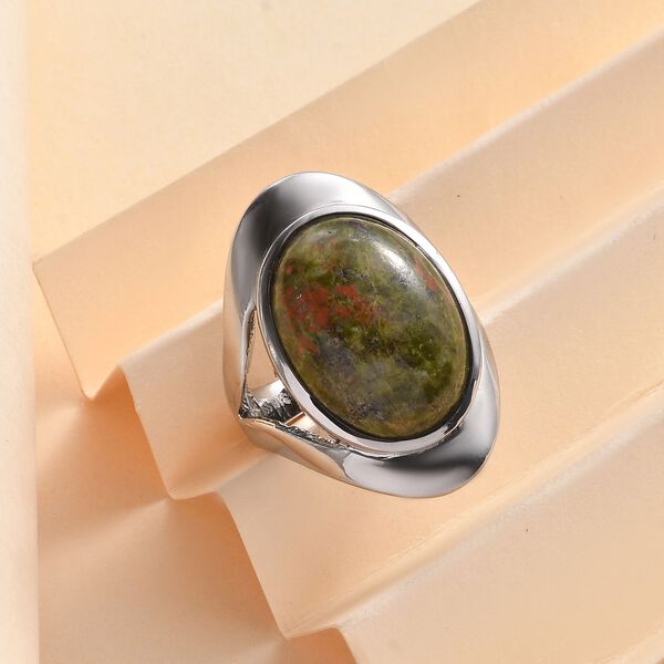 Unakite Ring - 18,01 ct. image number 2