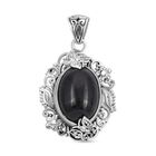 Royal Bali - Schwarz Stern Diopsid Anhänger, 925 Silber ca. 23.62 ct