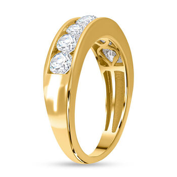 LUXURIANT IGI zertifizierter SI-GH Labor Diamant Ring in 585 Gelbgold - 1,50 ct.