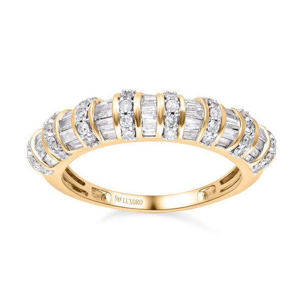 LUXORO SGL zertifizierter I1 Diamant-Ring in 585 Gelbgold - 1 ct.