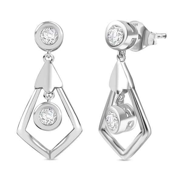 J Francis gefertigt mit SWAROVSKI- Swarovski Zirkonia Ohrringe image number 0