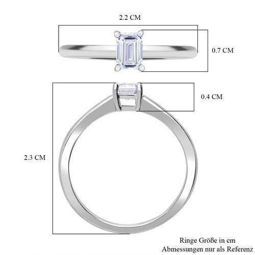 LUXURIANT DIAMOND - Lab Grown Diamant VS Ring 950 Platin (Größe 18.00) ca. 0.52 ct image number 4