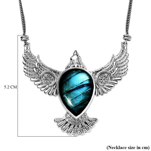 AAA Labradorit Halskette, 45cm - 27,45 ct. image number 7