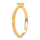 I2 Diamant Solitär Ring in Silber mit Gelbgold Vermeil image number 9