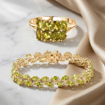 D'Joy Peridot Armband und Ring