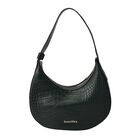 Sencillez Hobo Tasche aus echtem Leder, Größe 27x7x14 cm, Dunkelgrün