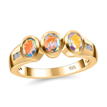 Merkur mystischer Topas und Zirkon Ring - 1,37 ct.