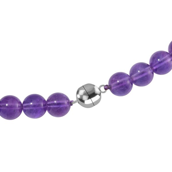 Afrikanische Amethyst Halskette ca. 50 cm 925 Silber rhodiniert ca. 245.00 ct image number 3